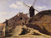 Corot Camille The Moulin of the Calette in Montmartre china oil painting reproduction